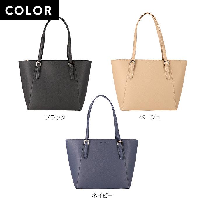 ラノエ トートバッグ レディース A4 ビジネス 合皮 レザー風 金具 角