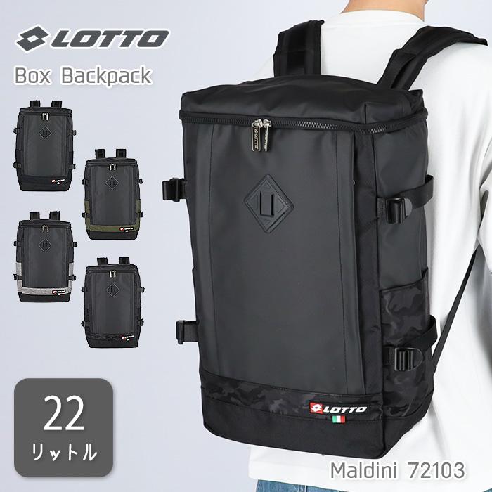 LOTTO（ロット） スクエアリュック 22L B4対応 大容量 通学 通勤