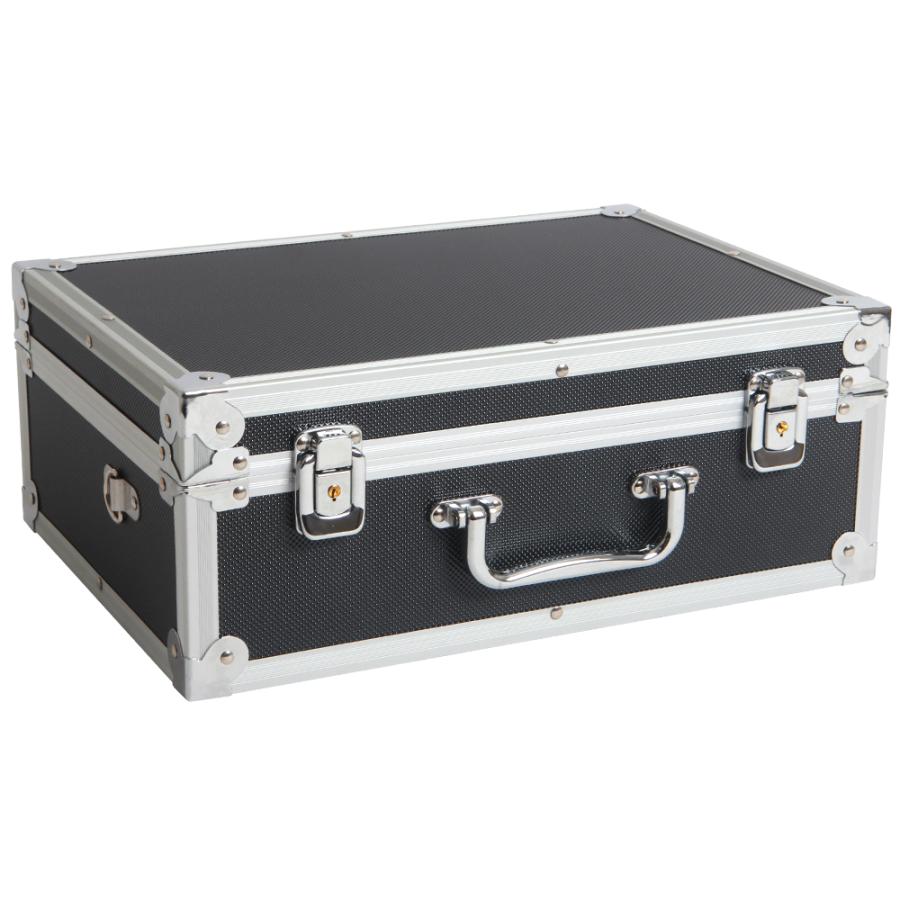 アルミ　工具箱 80 × 51 × 45 【10959714】 アルミケース 鍵付き 中型 A4 アタッシュケース ツールケース 工具箱