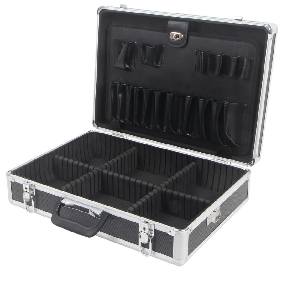 ALIKAN (訳あり)新品 アルミケース 薄型 工具ボックス アルミボックス