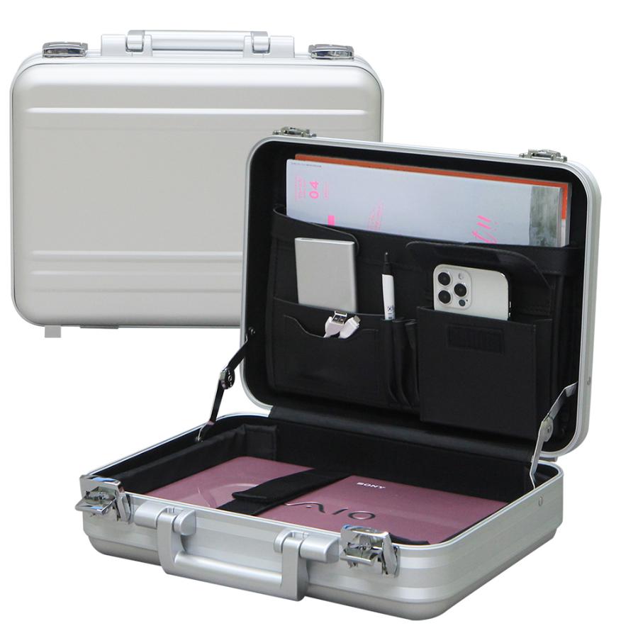 アルミアタッシュケース ノートパソコン アルミケース 軽量 A4 B4 B5