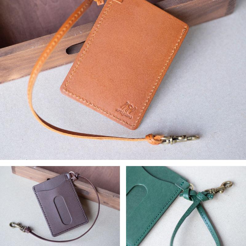 artigiano（アルティジャーノ） 本革パスケース 定期入れ レザー