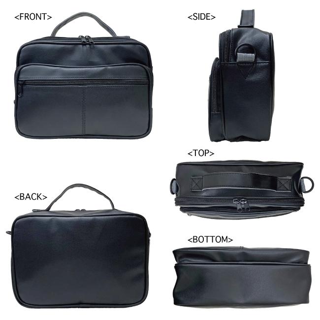 ショルダーバッグ 合皮ミニショルダー 横型 横長 紳士 メンズ クラシック 2WAY シニア ビジネス シンプル プレゼント ギフト 50代 60代 フェイクレザー 0431 |  | 03