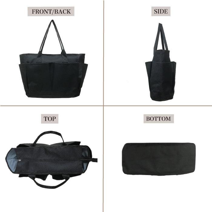 トートバッグ 横型トートバッグ カジュアル 無地 サブバッグ 大容量 多機能 マザーズバッグ ポケット 公園 ジム 使いやすい 4911 |  | 06