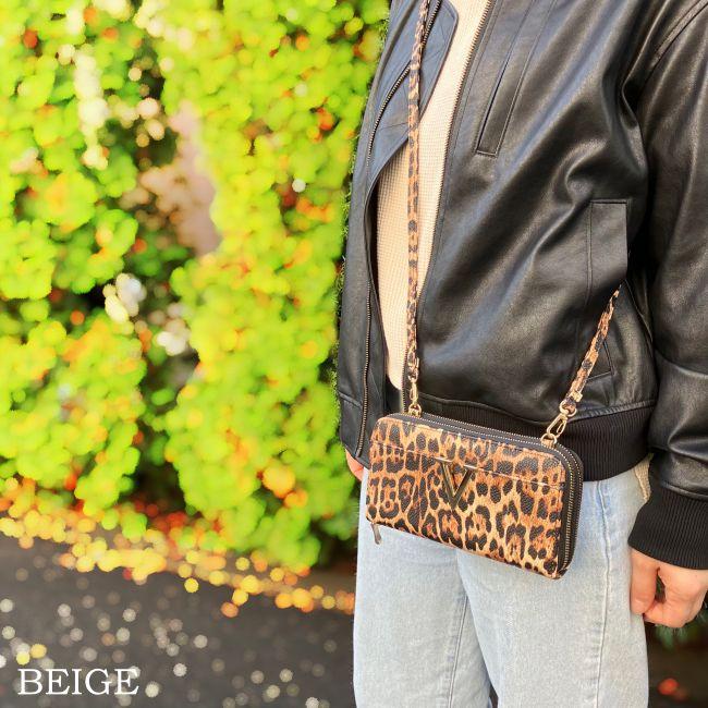 ショルダーバッグ お財布ショルダー ミニショルダーバッグ通帳ケースお財布 レディース ミセスポシェットヒョウ柄レオパードアニマルトレンド4926 |  | 03