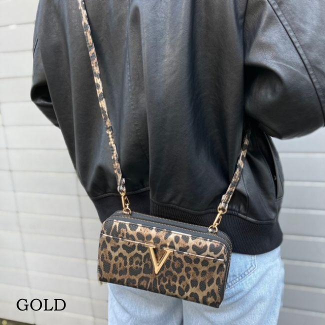 ショルダーバッグ お財布ショルダー ミニショルダーバッグ通帳ケースお財布 レディース ミセスポシェットヒョウ柄レオパードアニマルトレンド4926 |  | 05