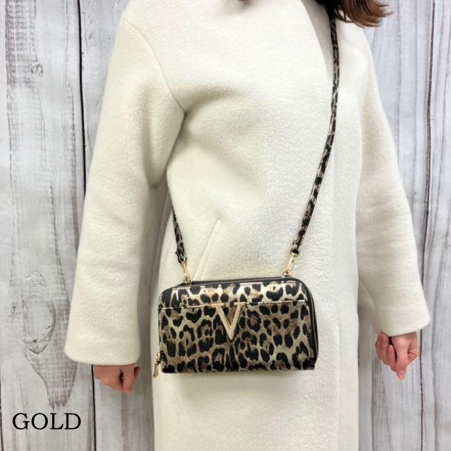 ショルダーバッグ お財布ショルダー ミニショルダーバッグ通帳ケースお財布 レディース ミセスポシェットヒョウ柄レオパードアニマルトレンド4926 |  | 06