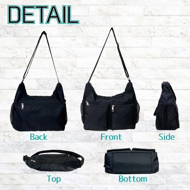 ショルダーバッグ 肩掛け 男女兼用 ユニセックス シンプル 大容量 Ａ4サイズ通勤 通学 ママ 荷物が多い人 お出かけ 旅行 トラベル プチプラ マザース 子育て |  | 10