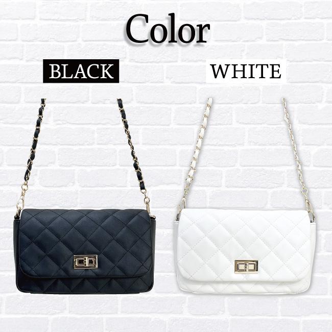 ショルダー 長財布が入るキルティング白黒チェーンバッグレディースおしゃれかわいい大人きれいめ大きめ2WAY肩掛け韓国トレンド10代20代30代40代50代7682 |  | 05