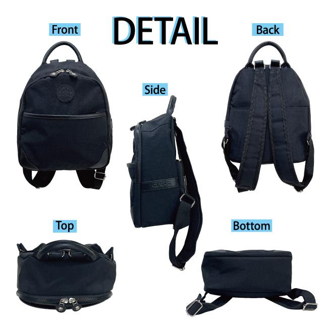 リュックサック デイパック カジュアル アウトドア お出かけ しわナイロン 2WAY 撥水 軽い サブ 旅行 お買い物 レディース キッズおしゃれ 小さめ 7683 |  | 04