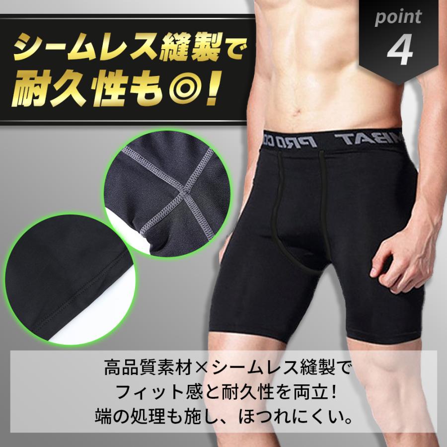 スポーツタイツ メンズ スパッツ メンズ 夏用 ハーフ ショート レギンス スパッツ コンプレッションパンツ｜baggio｜07