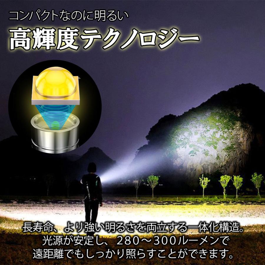 懐中電灯 led 強力 充電式 ライト ワークライト ハンドライト COBライト USB充電 小型 マグネット 磁石 夜釣り 登山 防水 防災 アウトドア | ブランド登録なし | 03