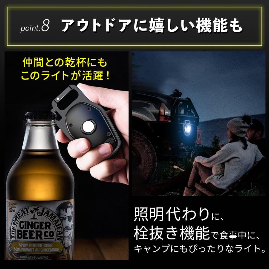 ワークライト 懐中電灯 投光器 led ライト USB充電 防水 作業灯 カラビナ | ブランド登録なし | 10