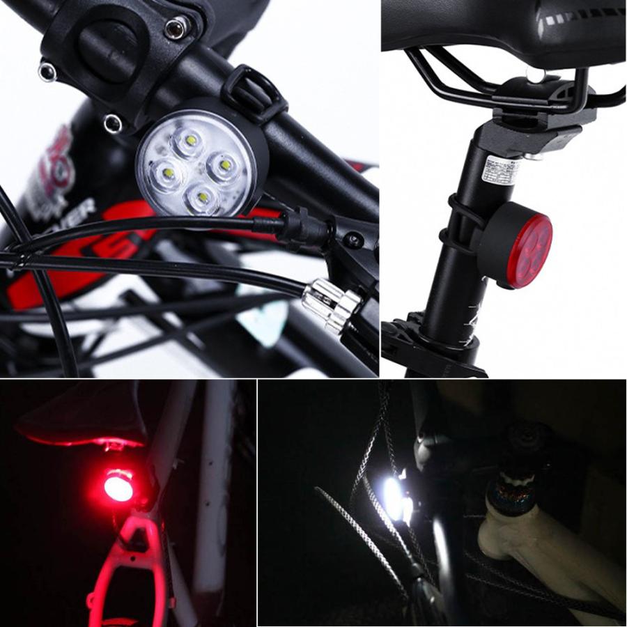 自転車ライト USB充電 自転車用ライト 充電式 最強 防水 LED ヘッドライト テールライト 白色灯 赤色灯 | ブランド登録なし | 07