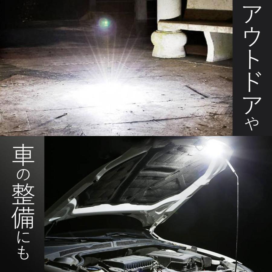 懐中電灯 LED COBライト ワークライト ハンドライト USB充電 充電式 強力 小型 ledライト 作業用 最強 強力 ズーム ランタン 防水 コンパクト | ブランド登録なし | 15