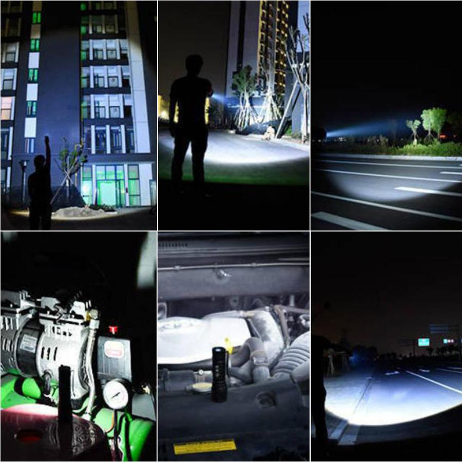 懐中電灯 LED COBライト ワークライト ハンドライト USB充電 充電式 強力 小型 ledライト 作業用 最強 強力 ズーム ランタン 防水 コンパクト | ブランド登録なし | 16