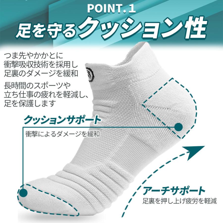 靴下 メンズ ソックス くるぶし 夏用 ショートソックス 厚手 3足 セット | ブランド登録なし | 10