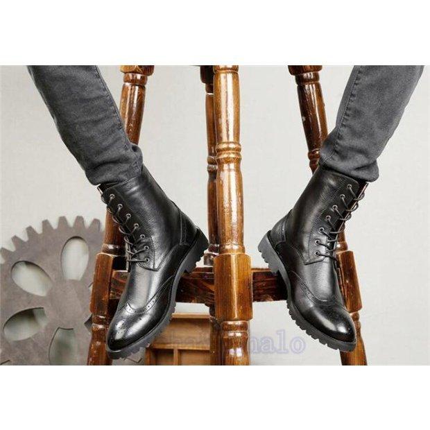 激安ブランド ショートブーツ メンズ カジュアルシューズ エンジニアブーツ 紳士靴 無地 ハイカットシューズ 韓国ファション おしゃれ 新品 Bonnemawatersport Nl