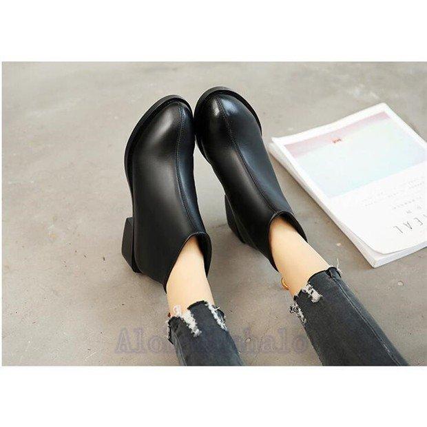 ブーツ ショートブーツ レディース ブーティー ブーティ ローヒール サイドゴア 歩きやすい 疲れにくい 大きいサイズ 黒 靴 送料込