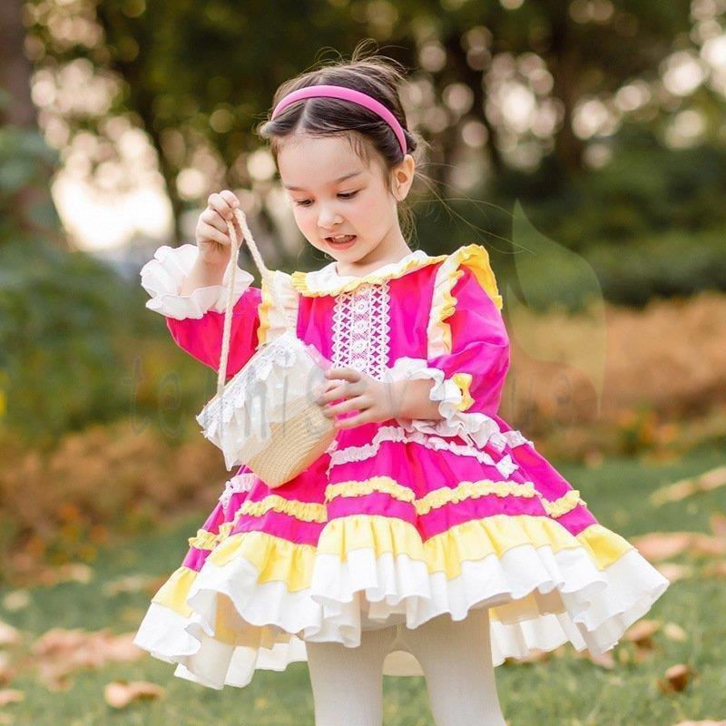 人気カラー再販 ワンピース 子供 ロリータ キッズ 長袖 メイド ロリータ服 洋服 秋冬 コスプレ コスチューム 女の子