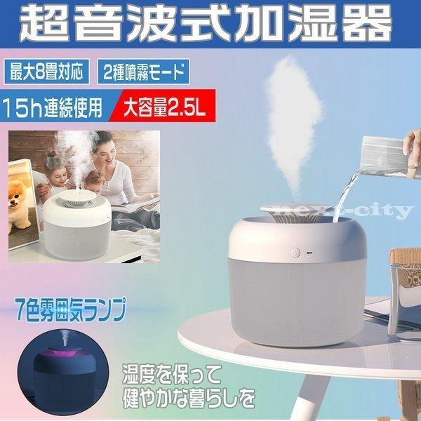 上から給水 加湿器 スチーム式 超音波式 おしゃれ 大容量 業務用 スチーム式 2 5l 8畳 7色ledランプ 静音 省エネ 節電 エコ 2色選択 30xf Baghome 通販 Yahoo ショッピング