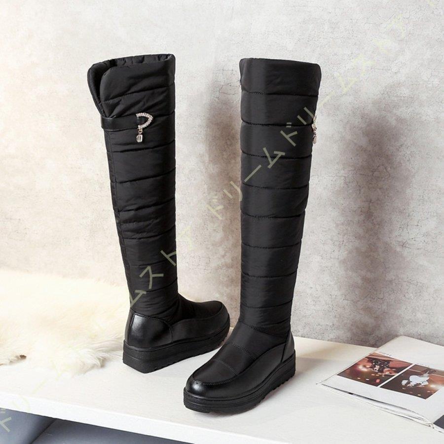 Off スノーブーツ メンズ スノーシューズ レディース アウトドア ブーツ サイドジッパ ロングブーツ ニーハイブーツ 4cmヒール 防水 防滑 軽量 軽い 暖かい 裏起毛 Isporslovakia Sk