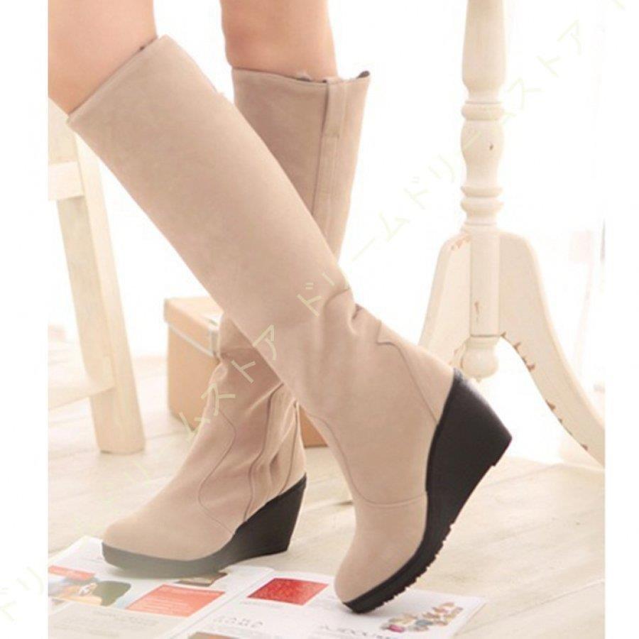 ニーハイブーツ レディース ロングブーツ ハイヒール ムートンブーツ 柔らかい 美脚 脚長 足細 ニーハイ 防寒 防滑 冬用 ブーツ スノーブーツ カジュアル スノーブーツ サイズ 22 0cm Bluehuna Com