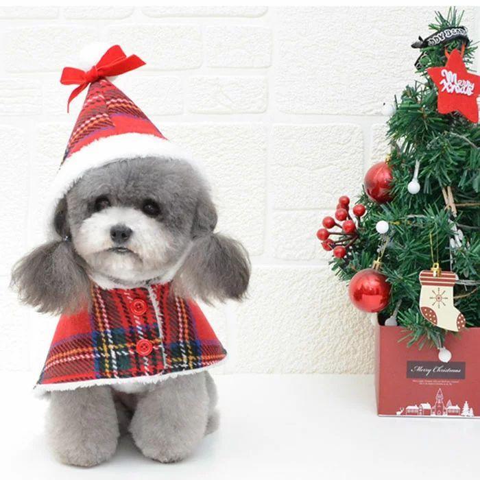 犬服 ペット服 クリスマス サンタ コスプレ 衣装 仮装 ドッグ クリスマスイブ パーティ 犬用 小型犬 中型犬 ネコポス 開店祝い