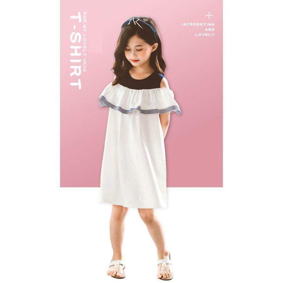 人気ブランドの コットン ロング丈 フレア 子供春夏 女の子 ワンピース お揃い 親子 子供服 ギャザータック 可愛いママ 女児 キッズ 子ども服 おしゃれ リゾート フレア袖 ワンピース チュニック サイズ 150 Www We Job Com