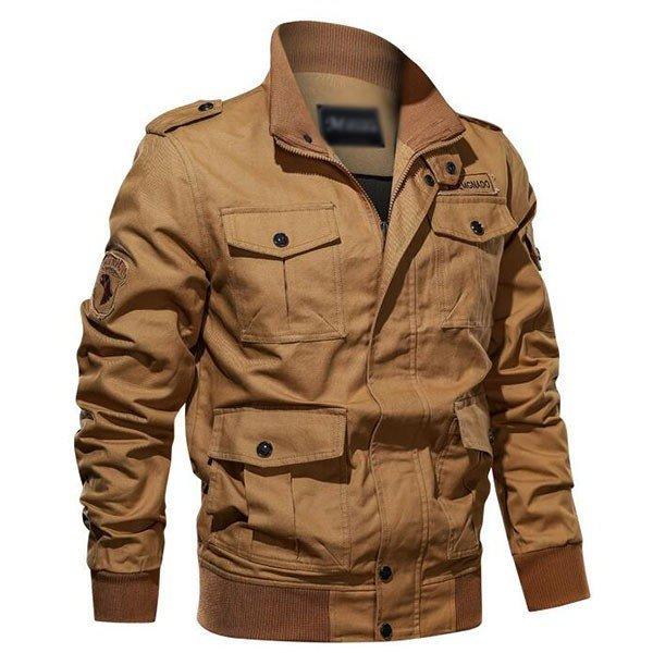 大人気の ミリタリージャケット メンズ ライトアウター ライダース スプリングコート サファリジャケット 3色 ベージュ 5l 6l 7l 全店2点 Aynaelda Com