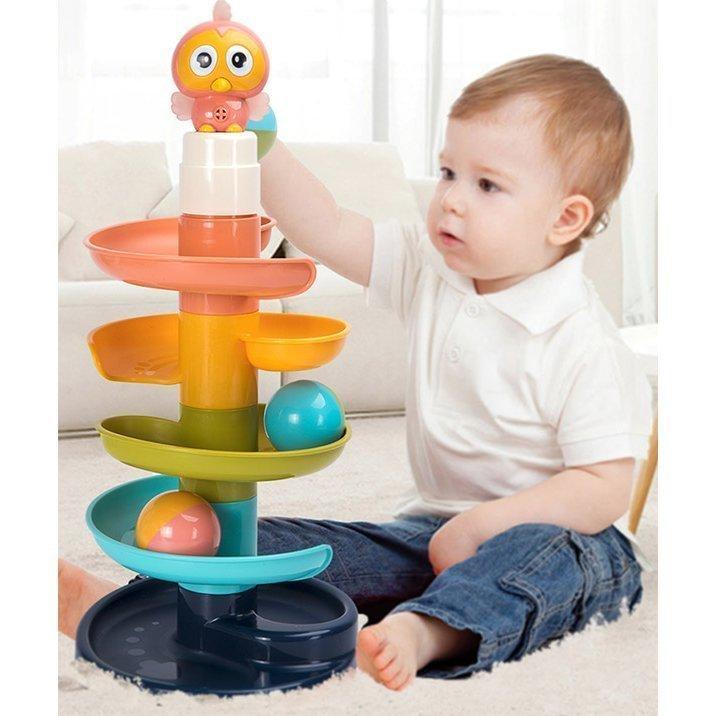 知育玩具 おもちゃ 1歳 2歳 3歳 誕生日プレゼント 男の子 スロープ 女の子 ギフト おうち時間 滑り台 ボール タワー Xf Baghome 通販 Yahoo ショッピング