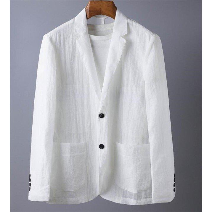 テーラードジャケット メンズ ジャケット サマージャケット 綿麻 リネン サマージャケット ブレザー ジャケット テーラード 夏 メンズ