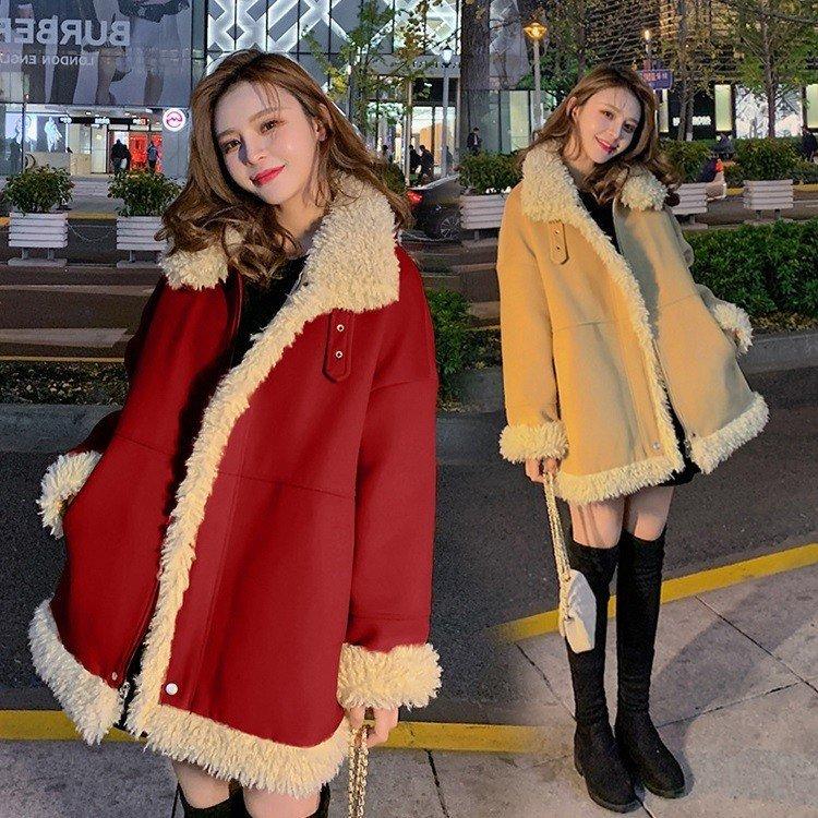 さらに値下げ ムートンコート レデイース コート 冬 裏ボア オシャレ もこもこ 厚手 暖かい 韓国風 可愛い きれいめ 長袖 カジュアル 立ち襟 大人 ロング丈コート 防寒 2色 新作saleセール30 Off Cajohar Com