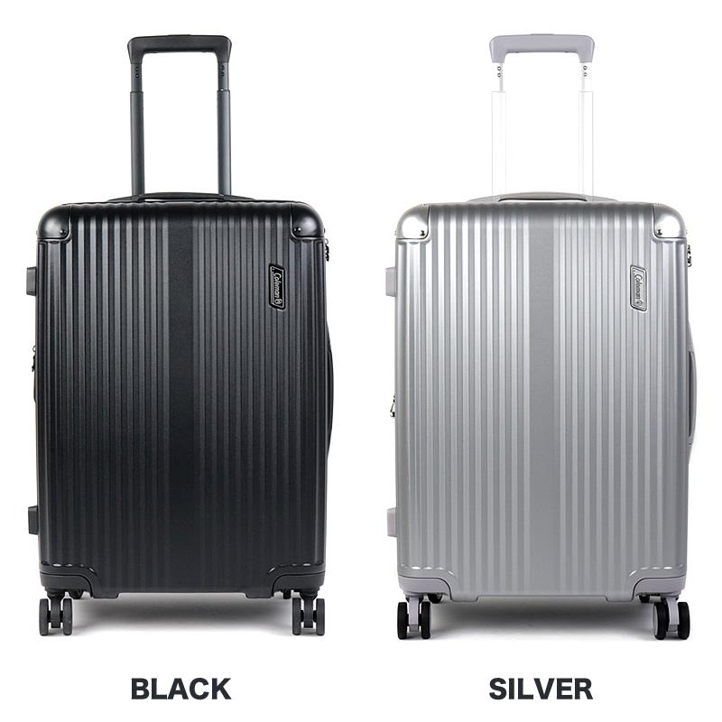 Coleman キャリーケース グレー Coleman コールマン スーツケース 60〜69L 56cm 3.8kg ハード 14