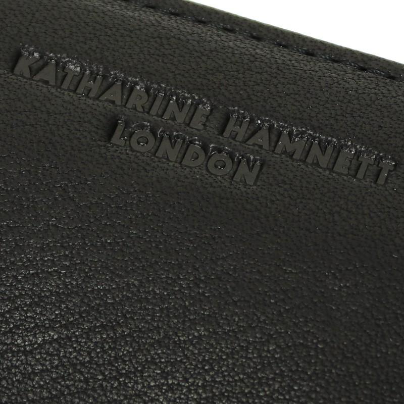 送料無料 KATHARINE HAMNETT LONDON キャサリンハムネットロンドン  SOFT ソフト  ラウンドファスナ長財布 小銭入れあり レザー 革小物 メンズ 490-57007｜bagshoparr｜02