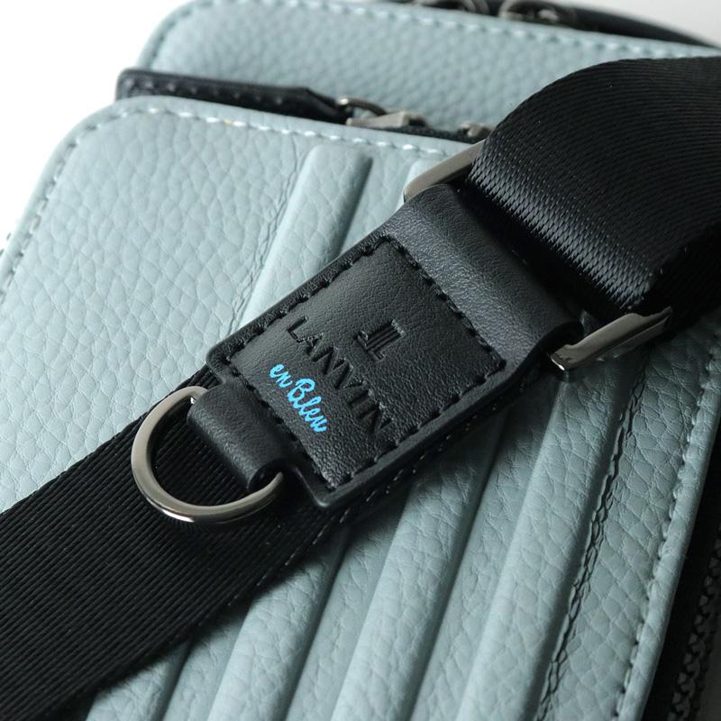 【倉吉店】LANVIN en Bleu | ランバンオンブルー ショルダーバッグ スマホショルダー Timbre 512123 ライトブルー 【121】 LANVIN en Bleu ランバンオンブルー Timbre タンブル スマホショルダー