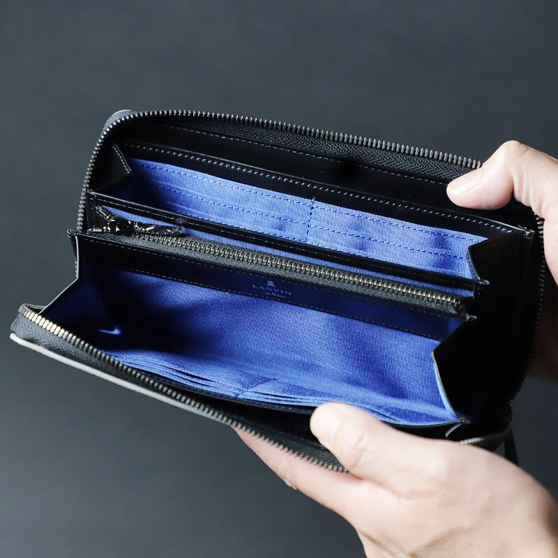 LANVIN en Bleu 限定品 ランバンオンブルー ラウンドファスナー長財布