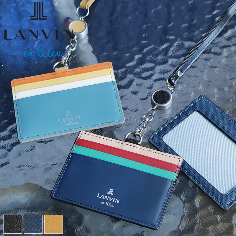 LANVIN en Bleu ランバンオンブルー スタンパ IDカードホルダー LANVIN en Bleu ランバンオンブルー スタンパ IDカードホルダー