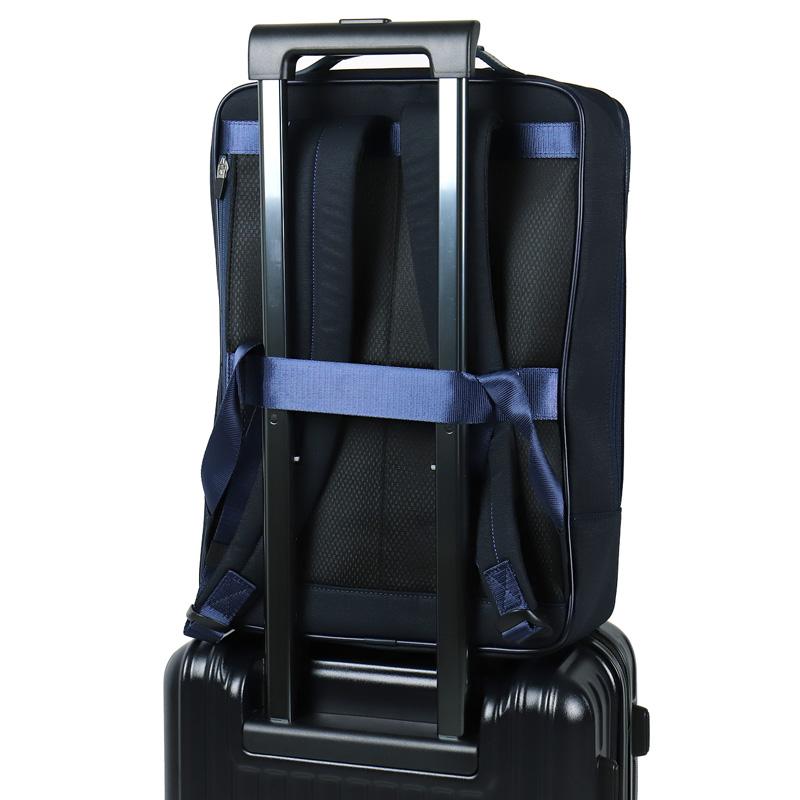LANVIN en Bleu ランバンオンブルー HOMES ホームズ リュック デイパック リュックサック バックパック ビジネスリュック B4 A4 PC収納 撥水 軽量 523712 メンズの画像
