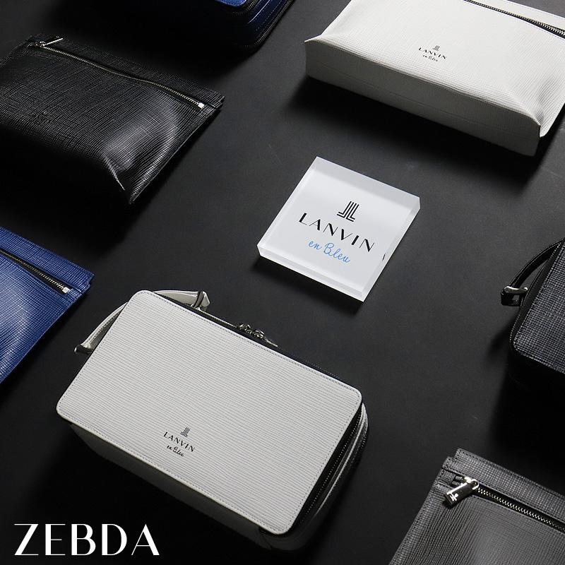 LANVIN en Bleu ランバンオンブルー ZEBDA ゼブダ クラッチバッグ セカンドバッグ 2ルーム 529212 軽量 牛革 本革 レザー 通勤 ビジネス 冠婚葬祭 メンズ｜bagshoparr｜07