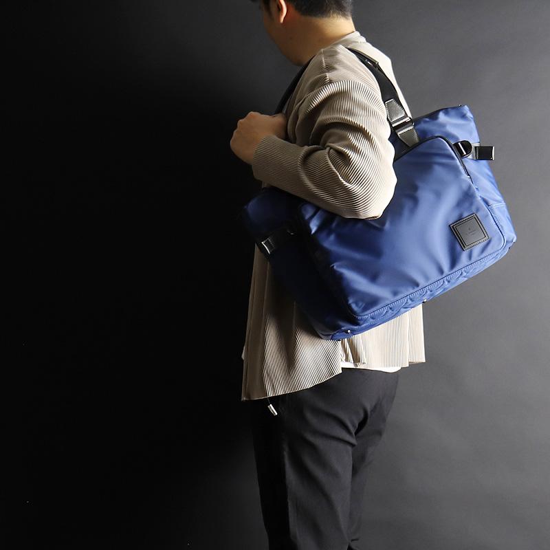 LANVIN en Bleu ランバンオンブルー SHORT ショート トートバッグ B4 撥水 軽量 541301 メンズ レディースの画像