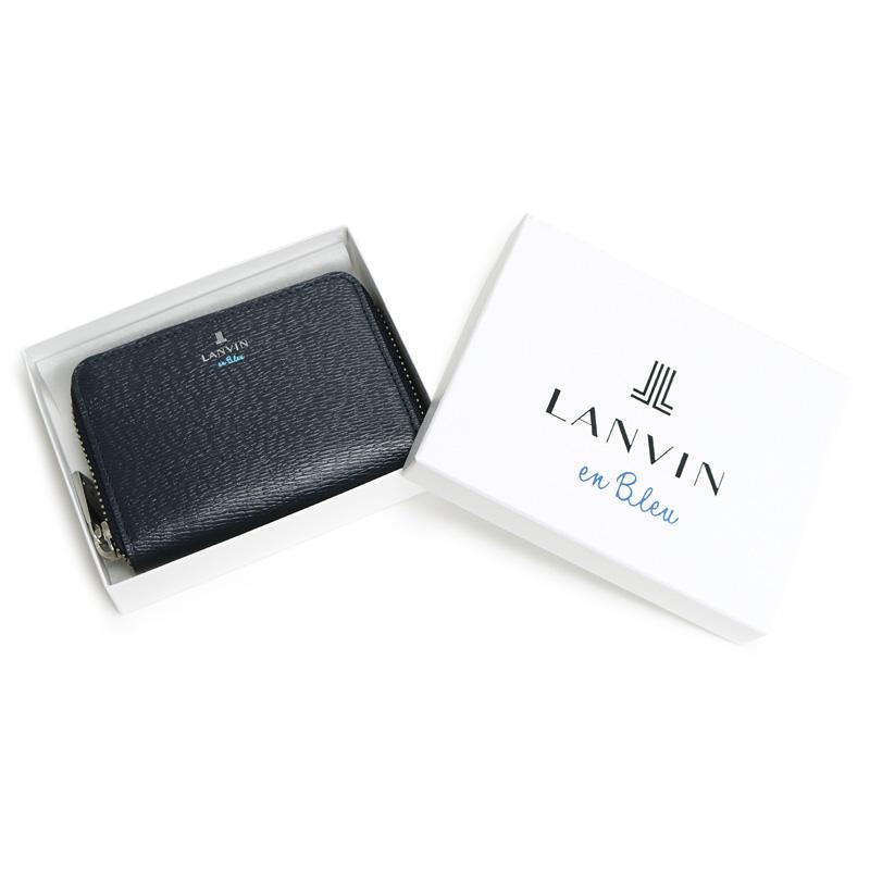 LANVIN en Bleu ランバンオンブルー ワグラム コインケース 小銭入れ ラウンドファスナー キーリング付き 579601 レザー 牛革 革小物 メンズ｜bagshoparr｜13