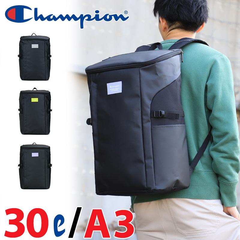 Champion チャンピオン スクエアリュック バックパック デイパック 通勤 リュックサック バックパック 30l A3 おしゃれ 撥水 高校生 ジュニア Shop 中学生 メンズ Arr レディース Bag 男女兼用 超歓迎された