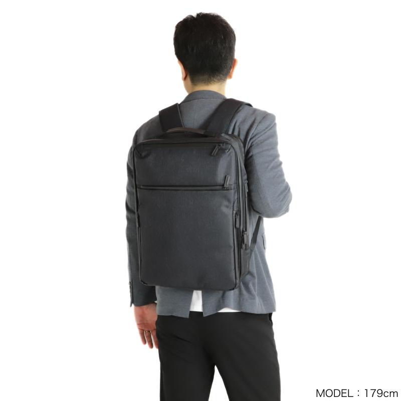 未使用に近い ace エース ガジェタブルヘザー2 ビジネスリュック ace. エース ガジェタブル ヘザー2 撥水 A4ファイルサイズ対応