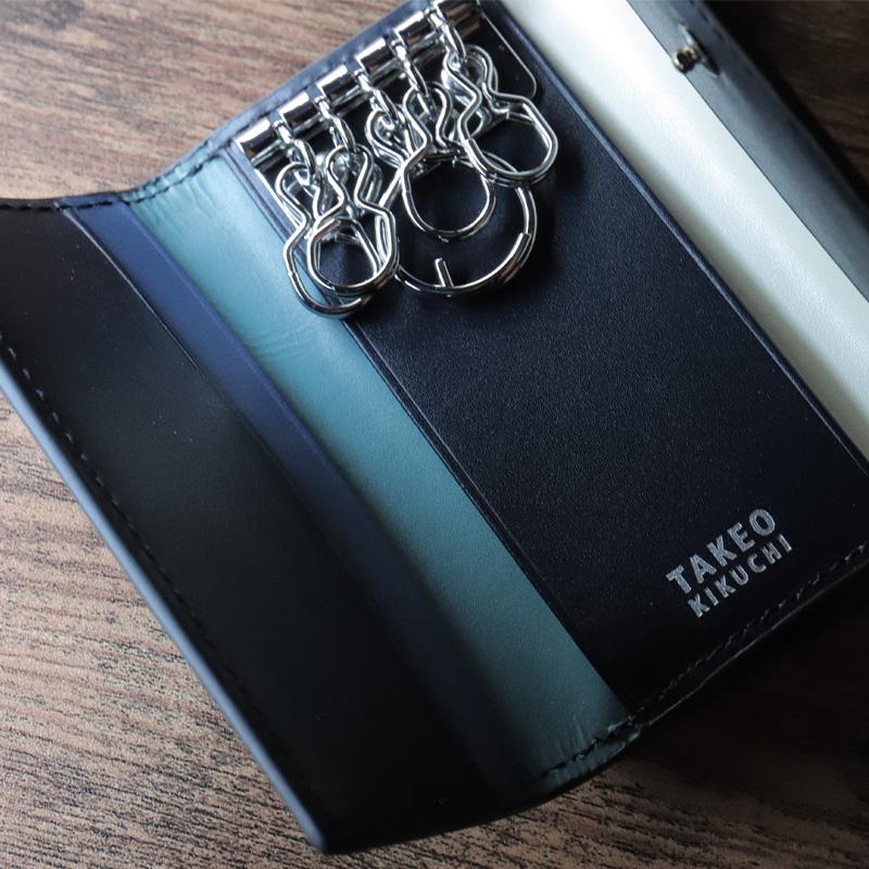 TAKEO KIKUCHI タケオキクチ SIGMA シグマ キーケース 5連 小銭入れ付き 727622 牛革 本革 レザー 革小物 メンズ 正規品