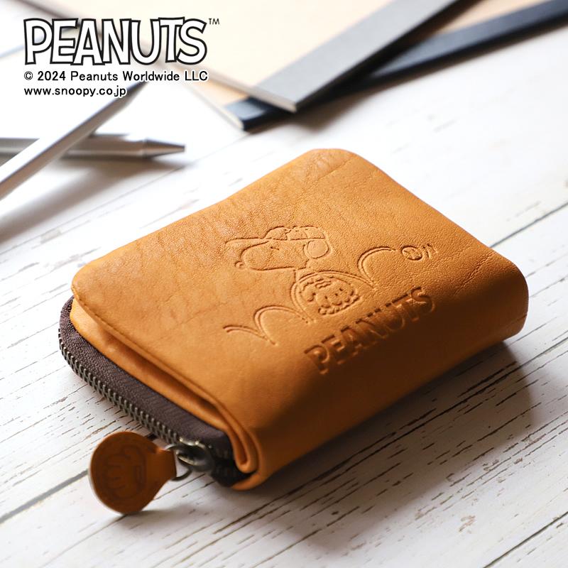 SNOOPY（スヌーピー） GLOVE グローブ 二つ折り財布 小銭入れあり