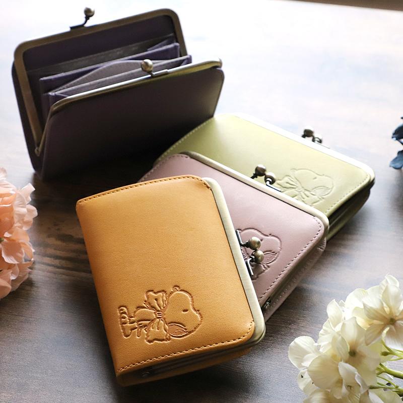 SNOOPY（スヌーピー） New Gentle Dog ガマ口財布 ギャルソン財布 小銭