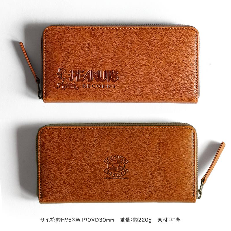 SNOOPY（スヌーピー） PEANUTS SNOOPY ラウンドファスナー長財布