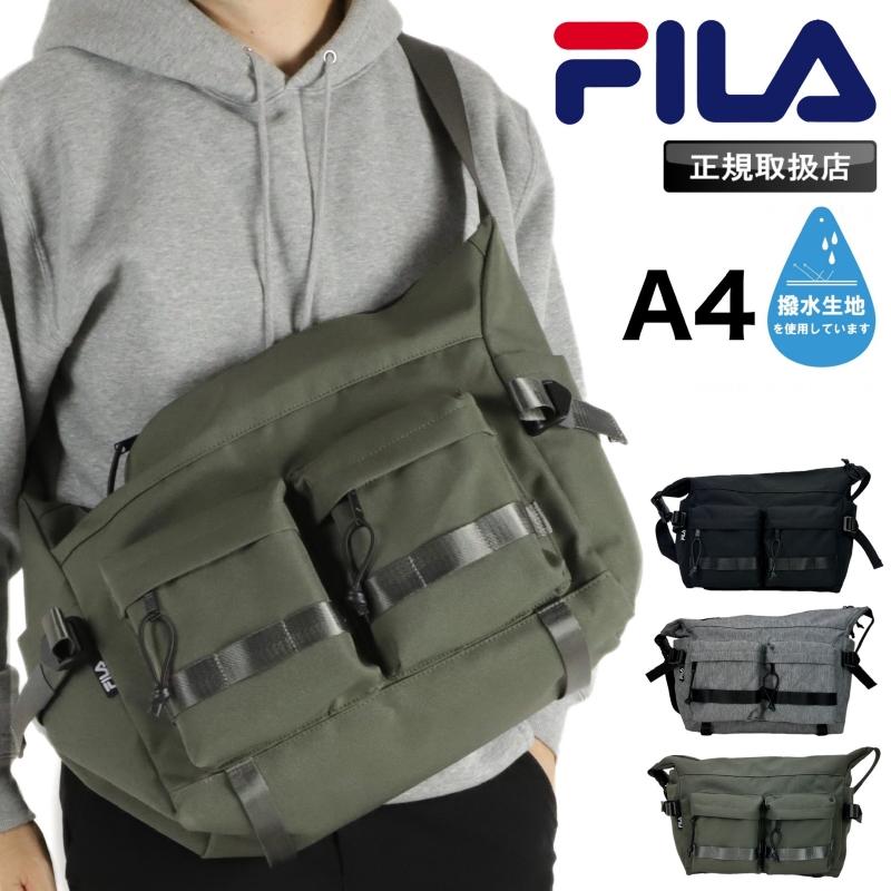 FILA（フィラ） ショルダーバッグ 斜め掛けバッグ 舟形ショルダー A4