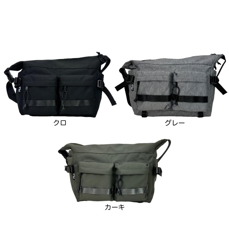 FILA（フィラ） ショルダーバッグ 斜め掛けバッグ 舟形ショルダー A4